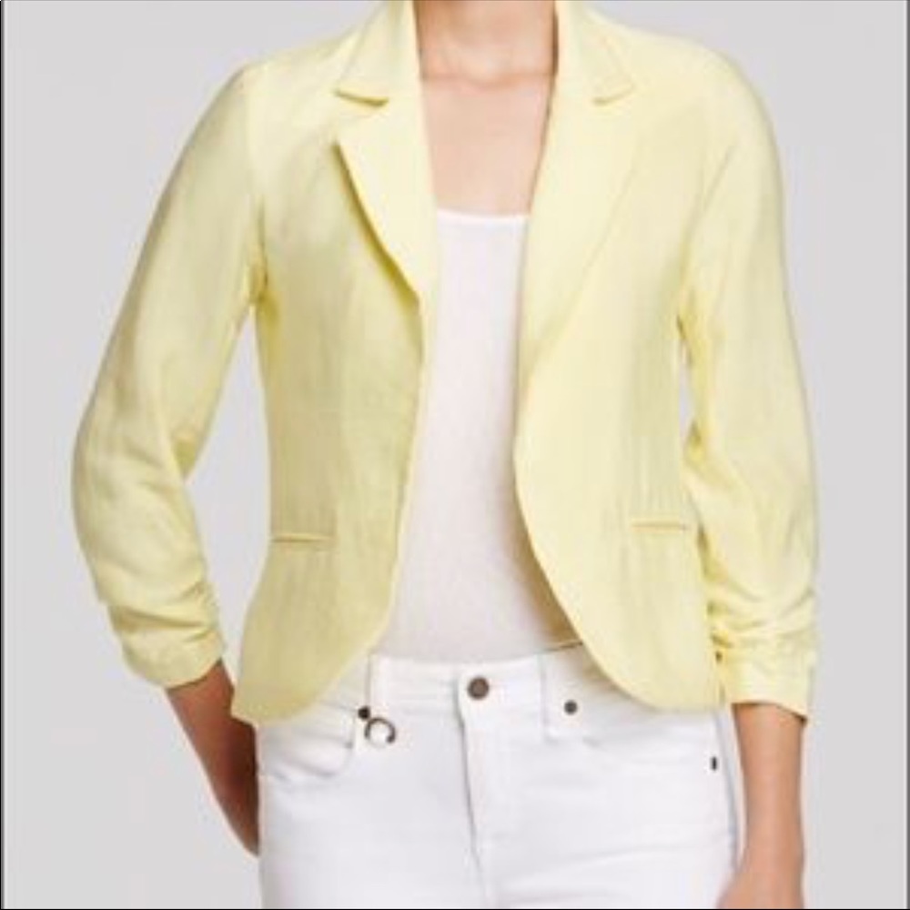 Aqua yellow blazer - S